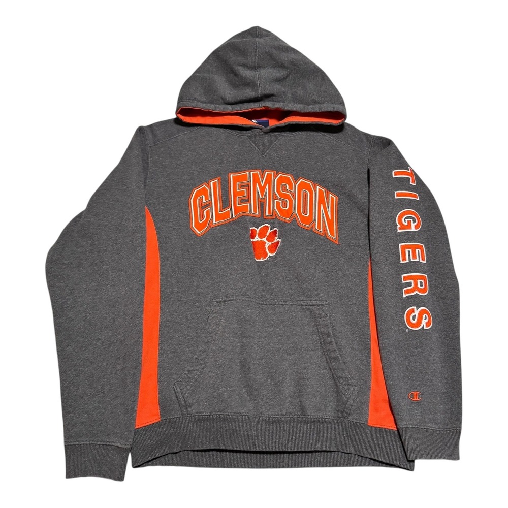 Champion Heritage Clemson‎ University Embroidered Hoodie Sweatshirt Men's Small